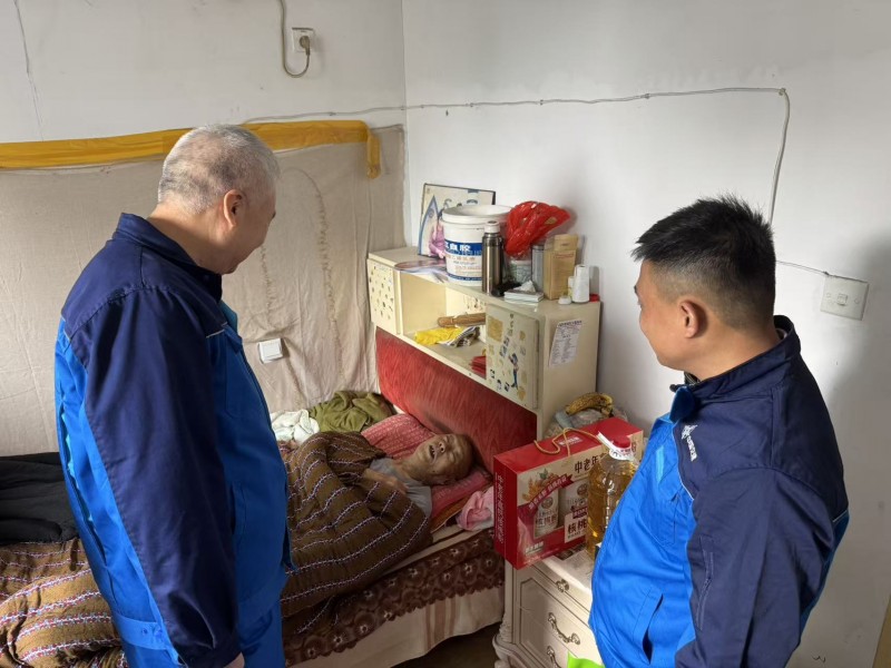 中交路建绍兴TOD项目党支部重阳送温暖 慰问抗美援朝老兵许安定