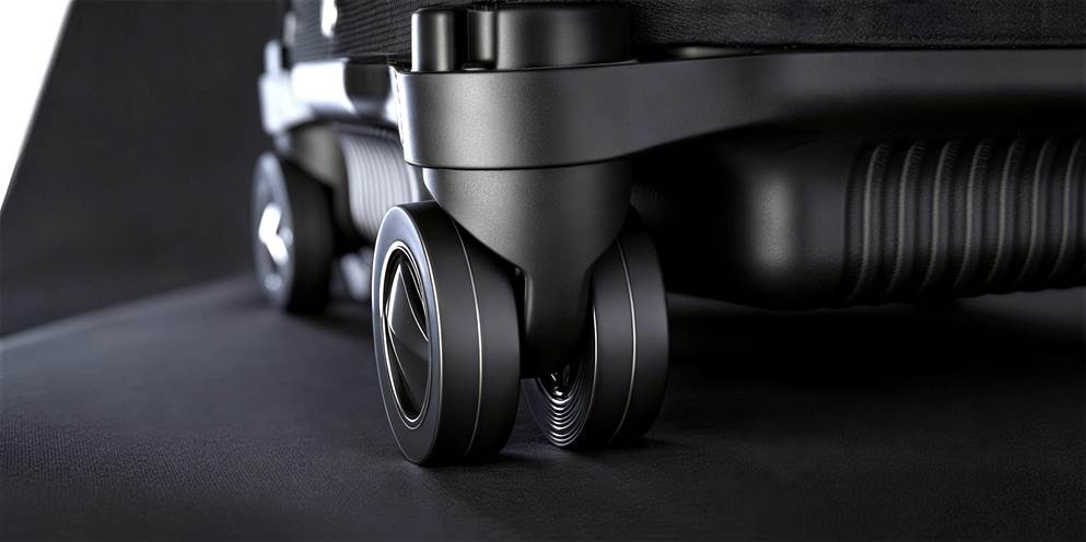 HELIX 360°移动万向轮系统细节 轮组参与球包的方向调整与位置转移